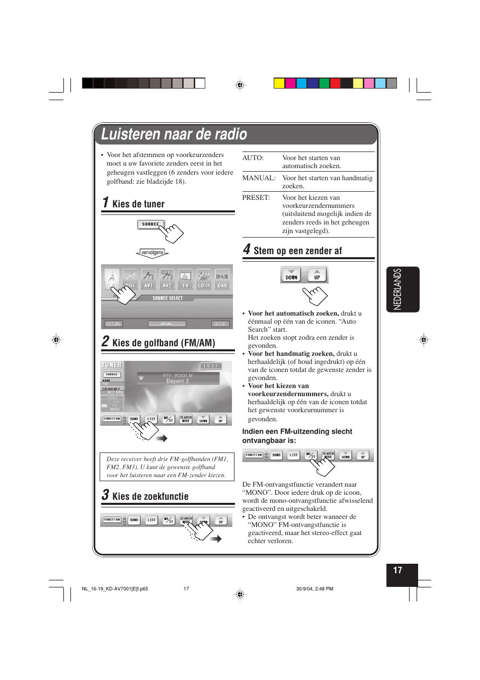 Luisteren naar de radio | JVC KD-AV7001 User Manual | Page 287 / 363