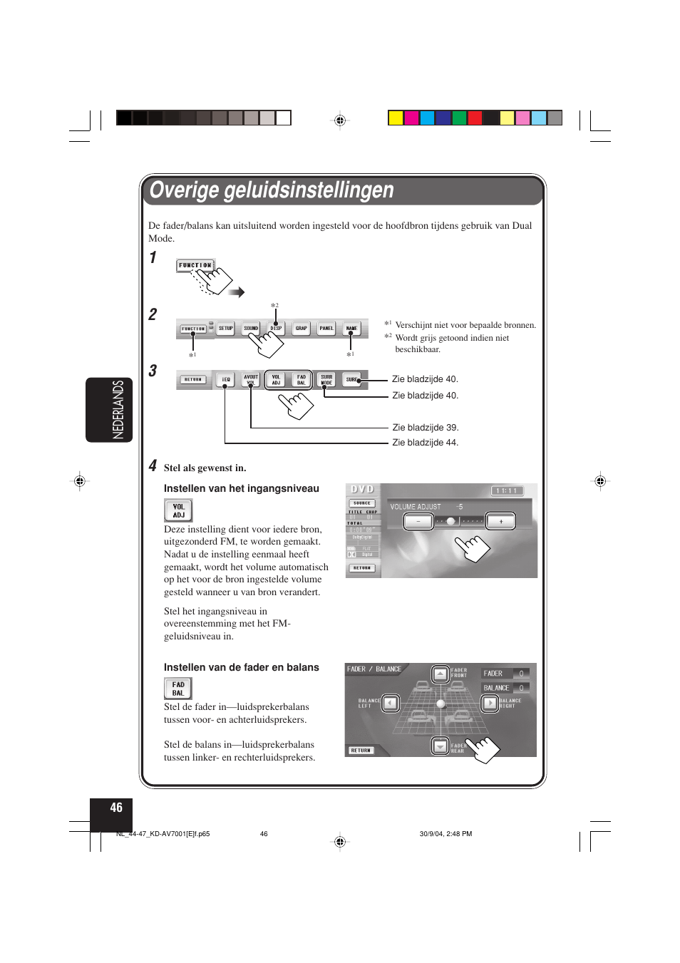 Overige geluidsinstellingen, Nederlands | JVC KD-AV7001 User Manual | Page 316 / 363