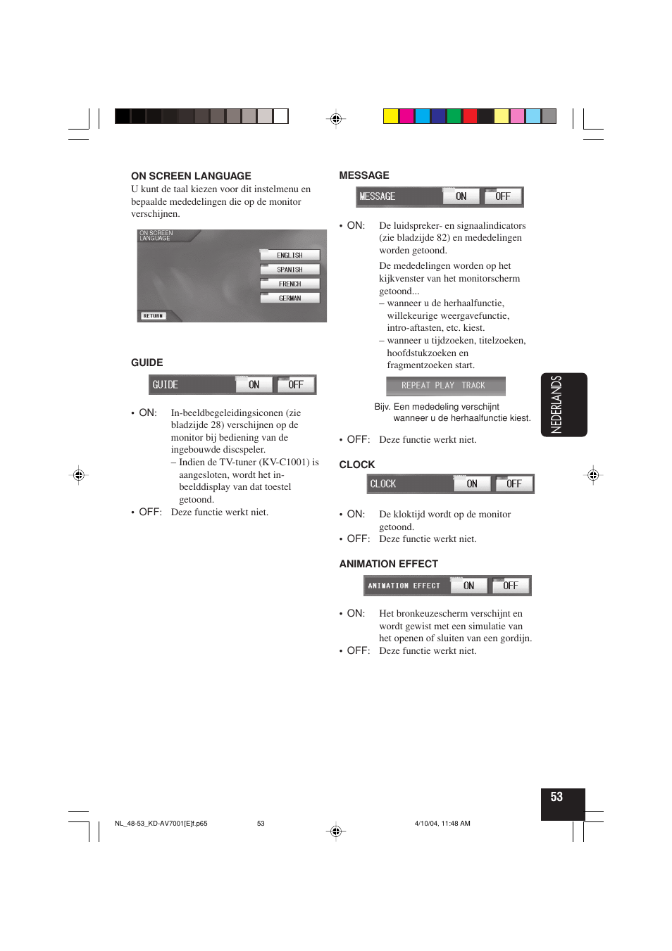 Nederlands | JVC KD-AV7001 User Manual | Page 323 / 363
