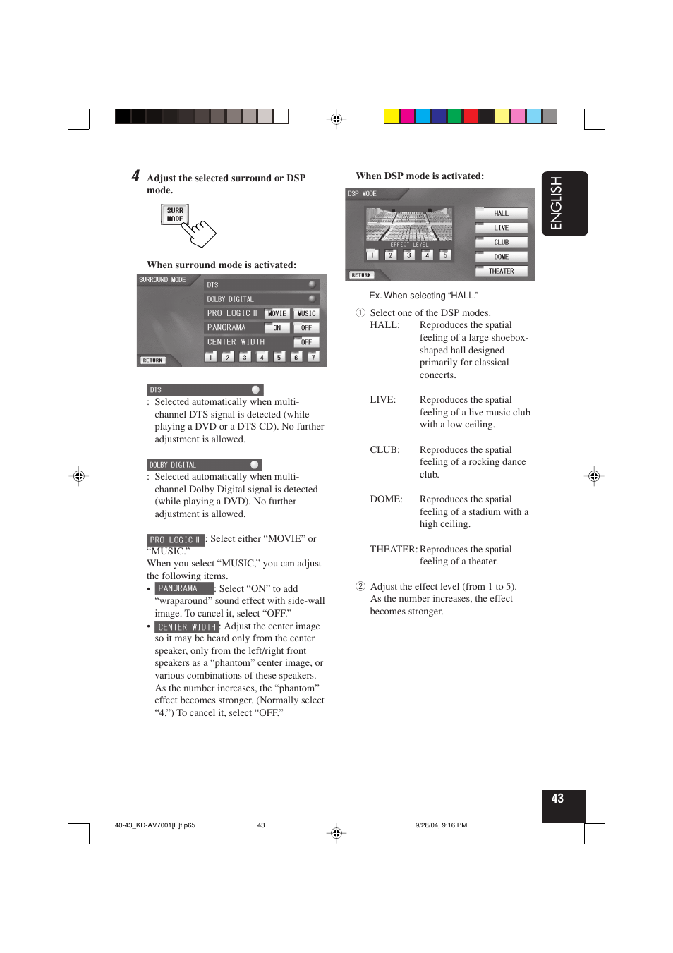 English | JVC KD-AV7001 User Manual | Page 43 / 363