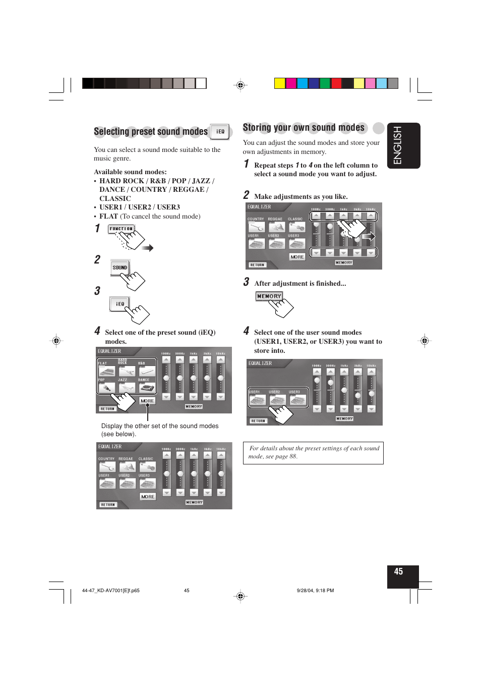 JVC KD-AV7001 User Manual | Page 45 / 363