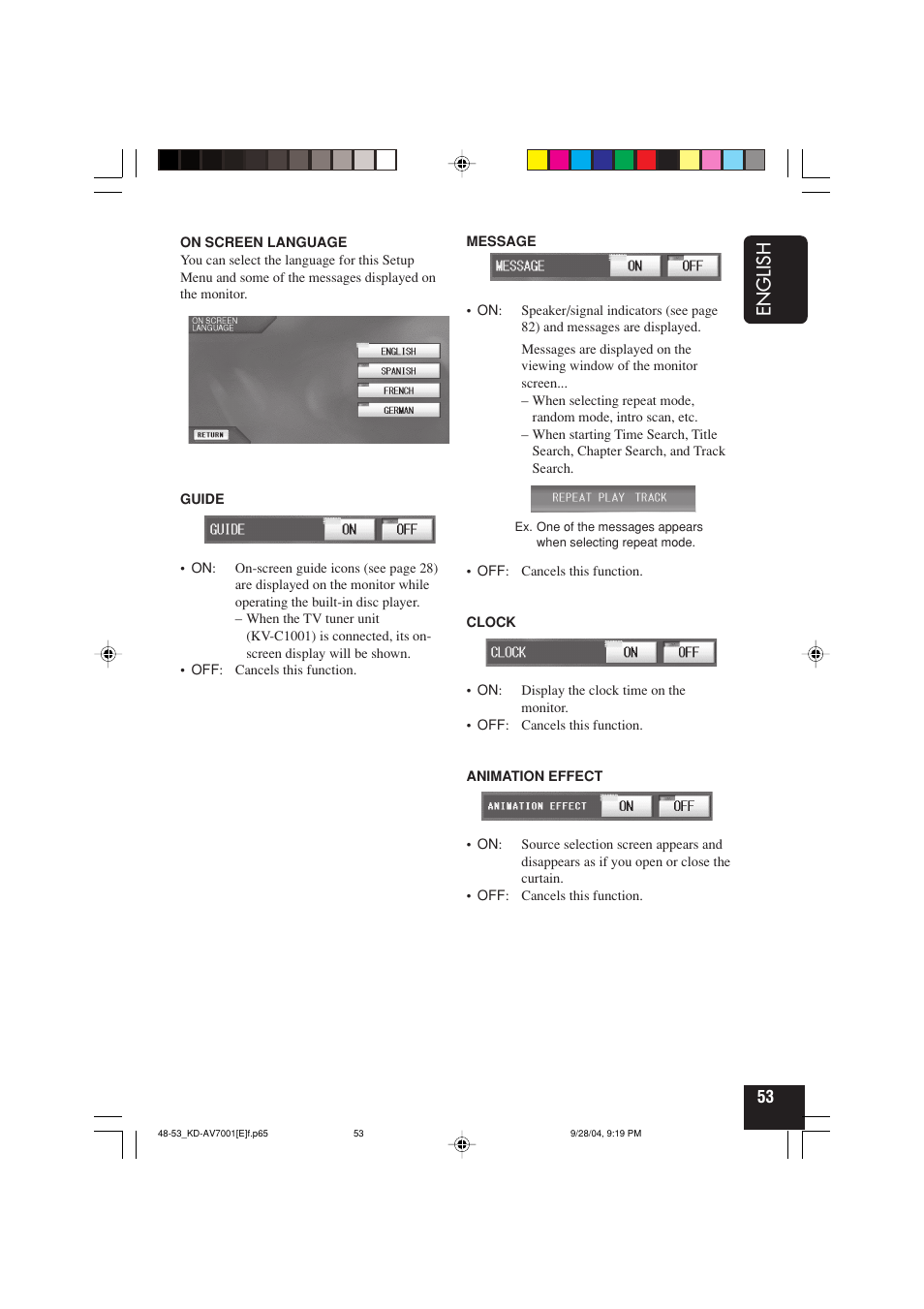 English | JVC KD-AV7001 User Manual | Page 53 / 363