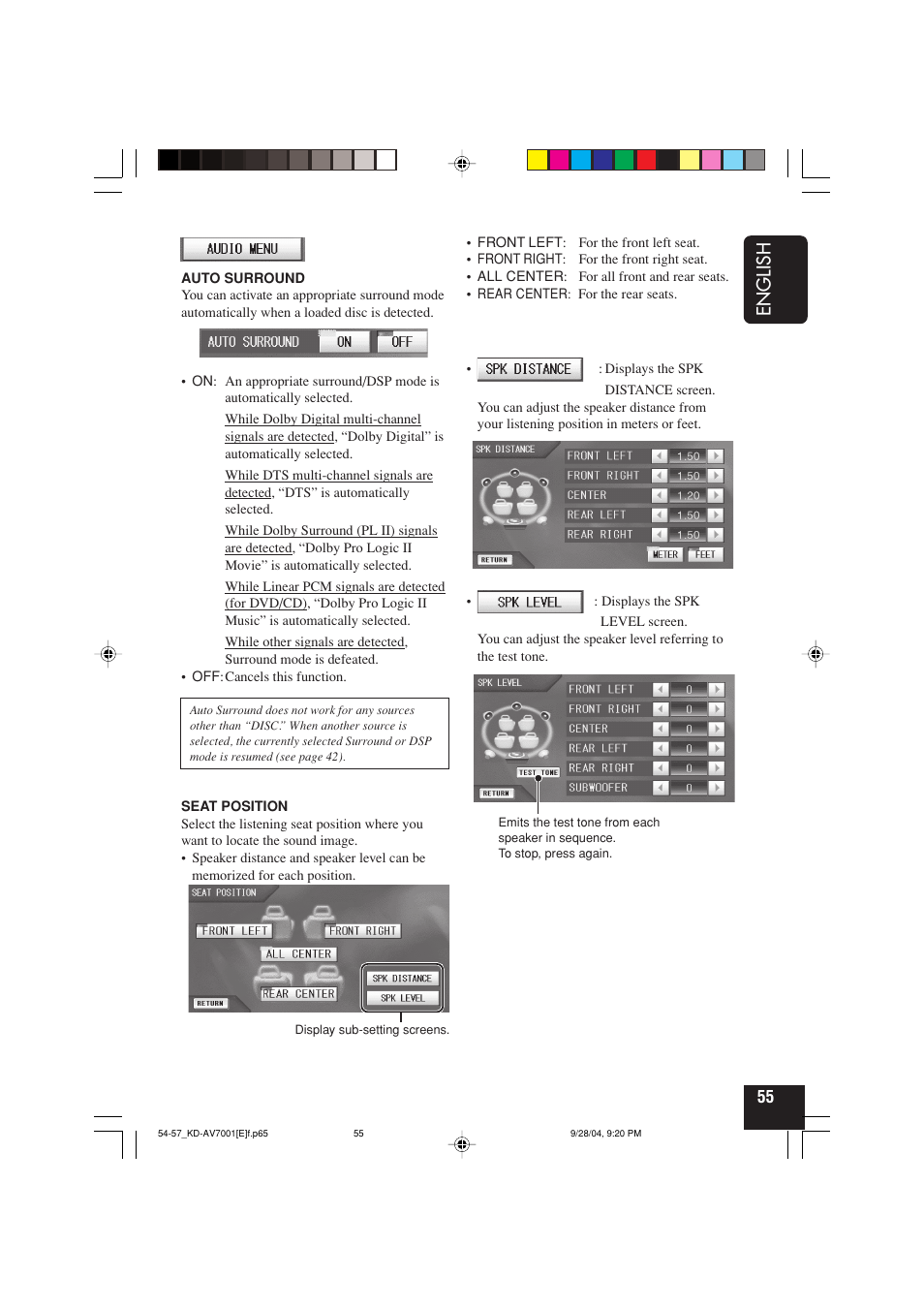 English | JVC KD-AV7001 User Manual | Page 55 / 363