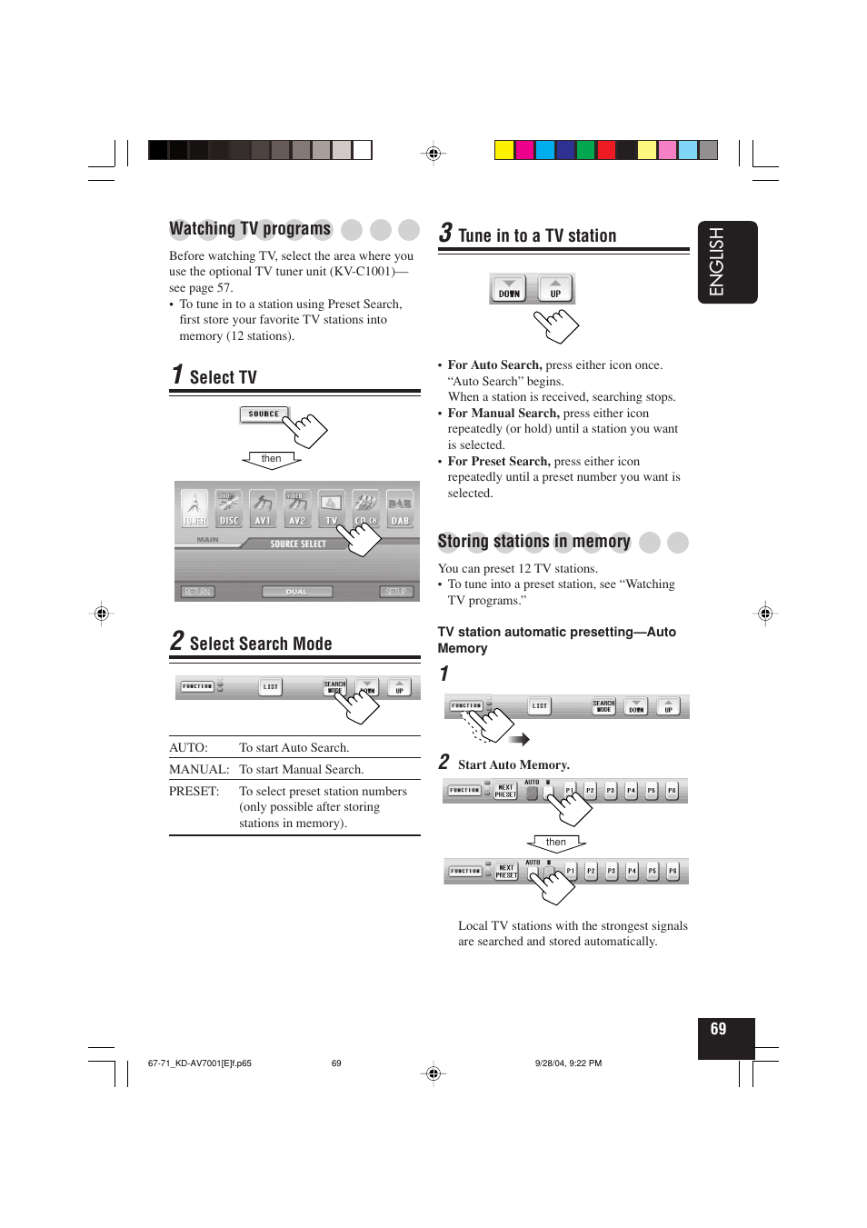 JVC KD-AV7001 User Manual | Page 69 / 363