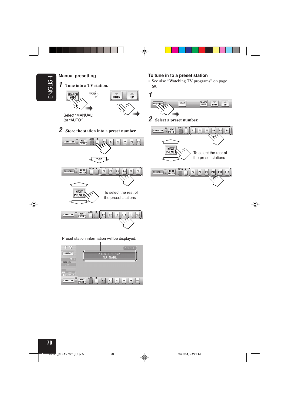 English | JVC KD-AV7001 User Manual | Page 70 / 363