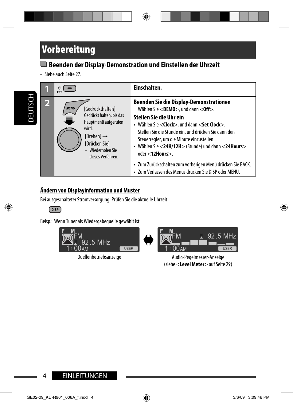 Vorbereitung | JVC KD-R901 User Manual | Page 50 / 185