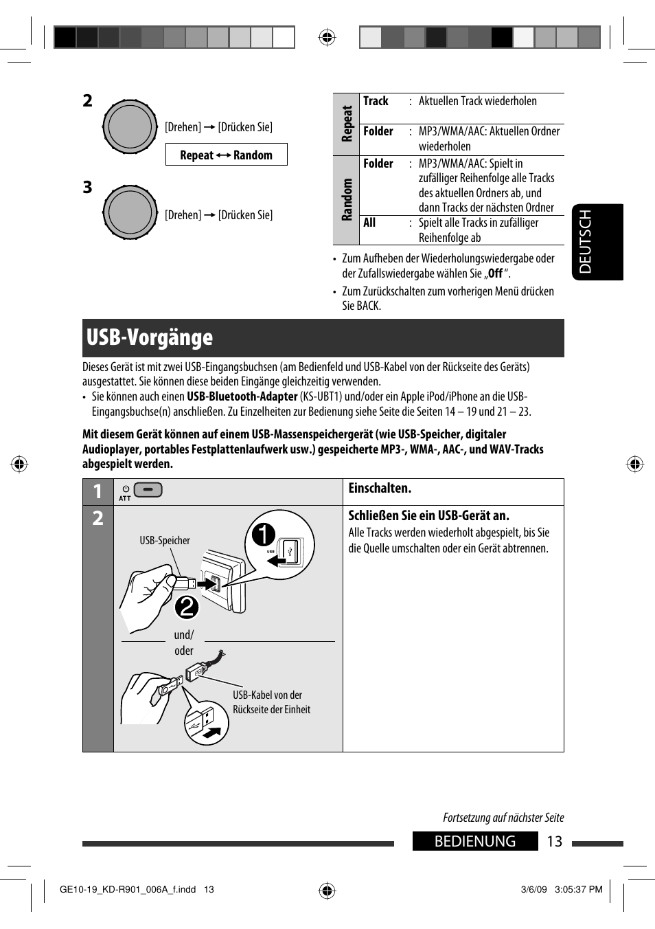 Usb-vorgänge | JVC KD-R901 User Manual | Page 59 / 185