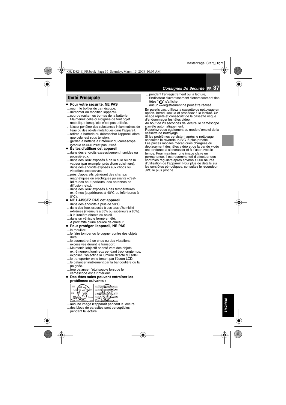 Unité principale | JVC GR-D824 User Manual | Page 117 / 120