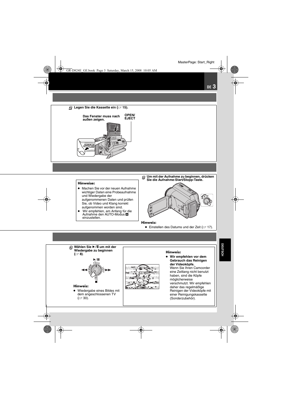 JVC GR-D824 User Manual | Page 3 / 120