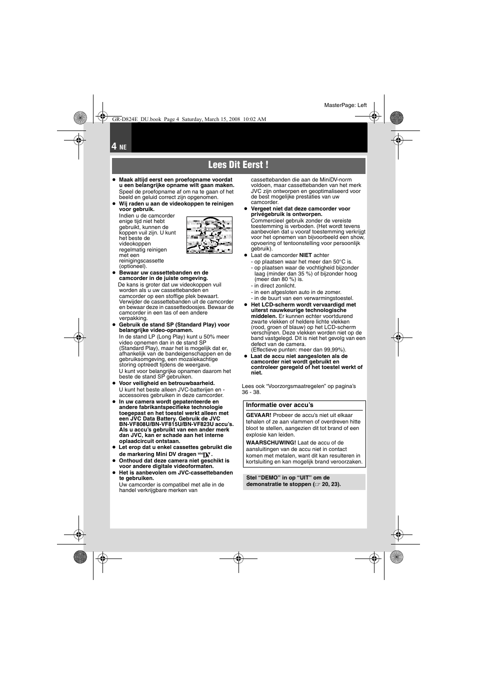 Lees dit eerst | JVC GR-D824 User Manual | Page 44 / 120