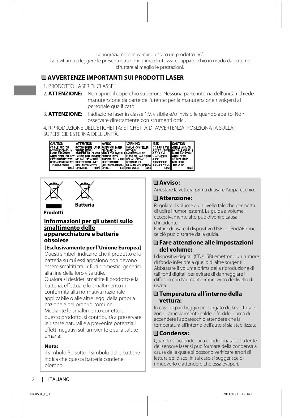 JVC KD-R531 User Manual | Page 38 / 74