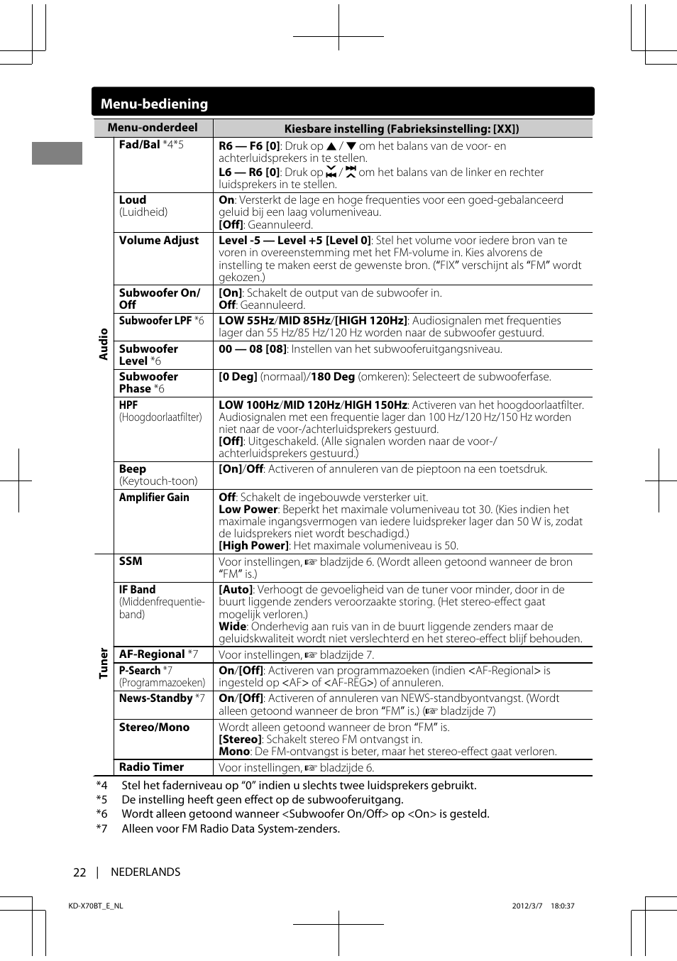 JVC KD-X70 User Manual | Page 22 / 113