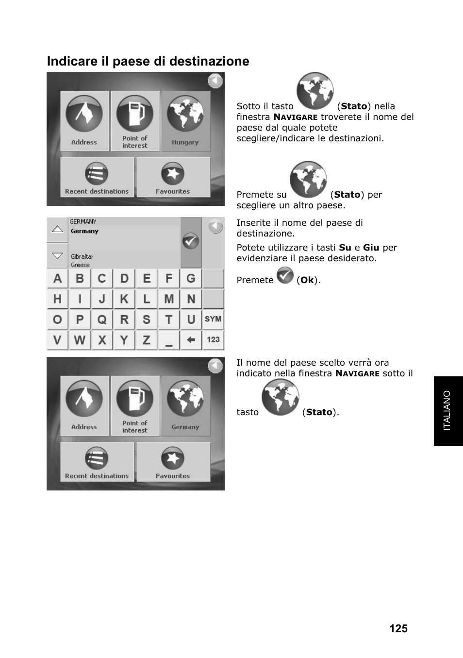 Indicare il paese di destinazione | JVC KV-PX701 User Manual | Page 125 / 215