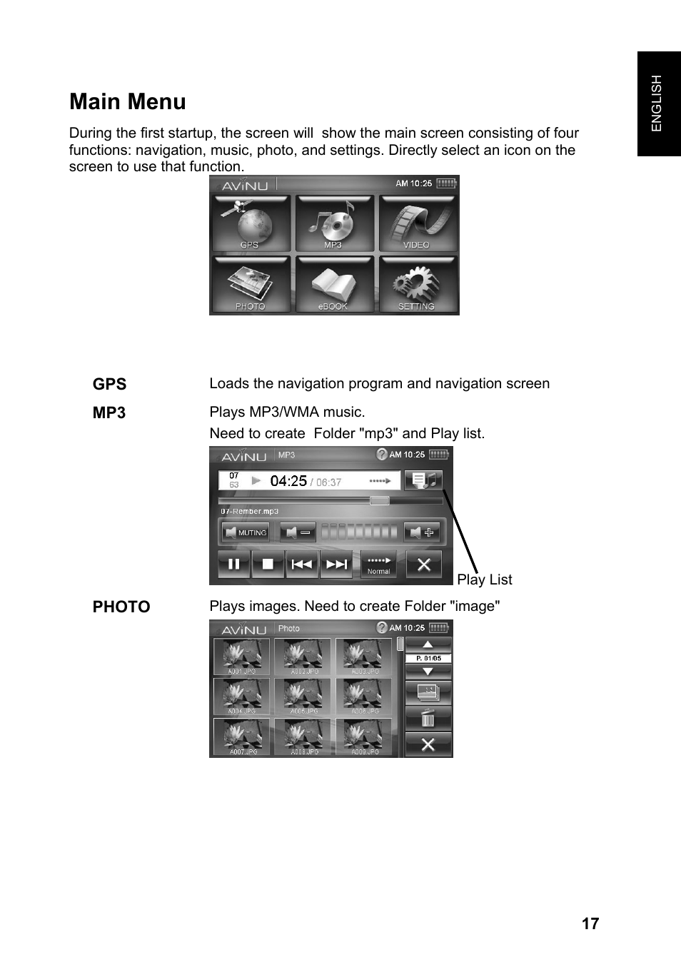 Main menu | JVC KV-PX701 User Manual | Page 17 / 215