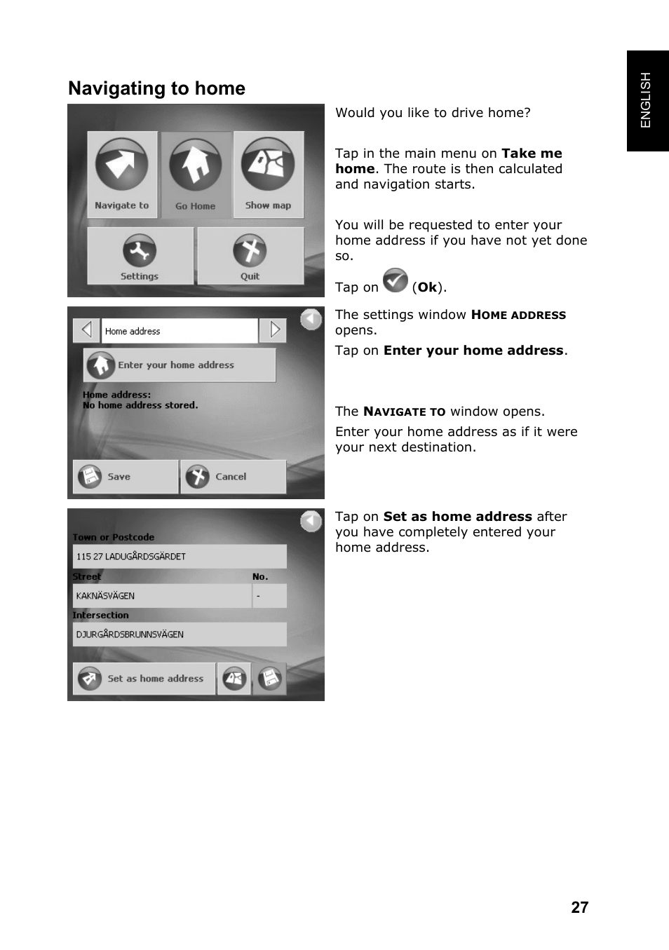 Navigating to home | JVC KV-PX701 User Manual | Page 27 / 215