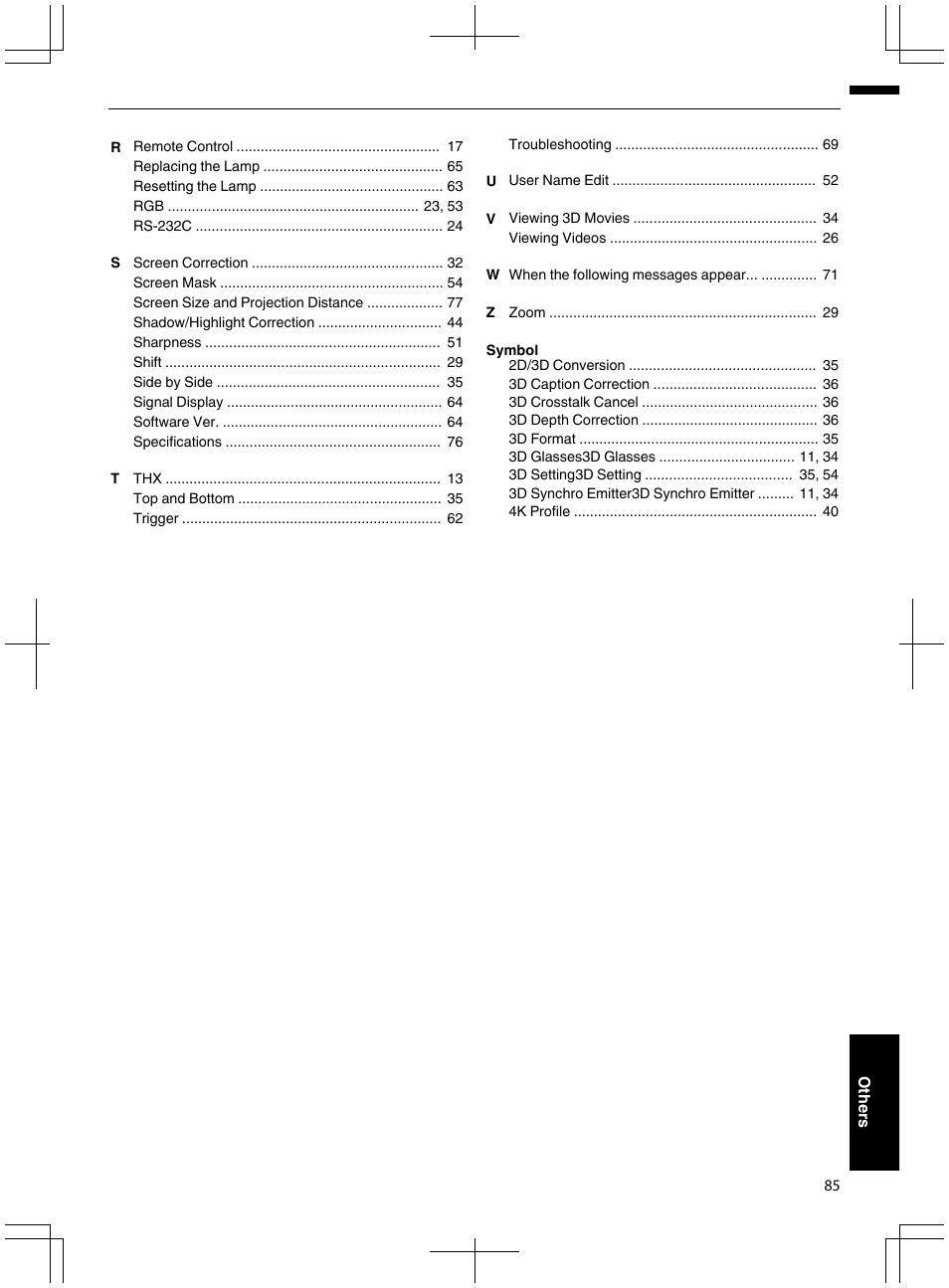 JVC DLA-X95R User Manual | Page 85 / 260