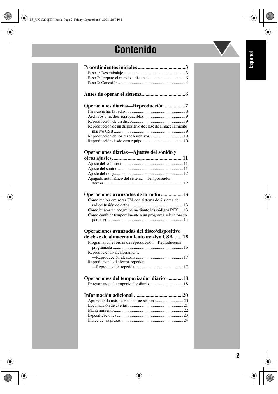 JVC UX-G200 User Manual | Page 11 / 155