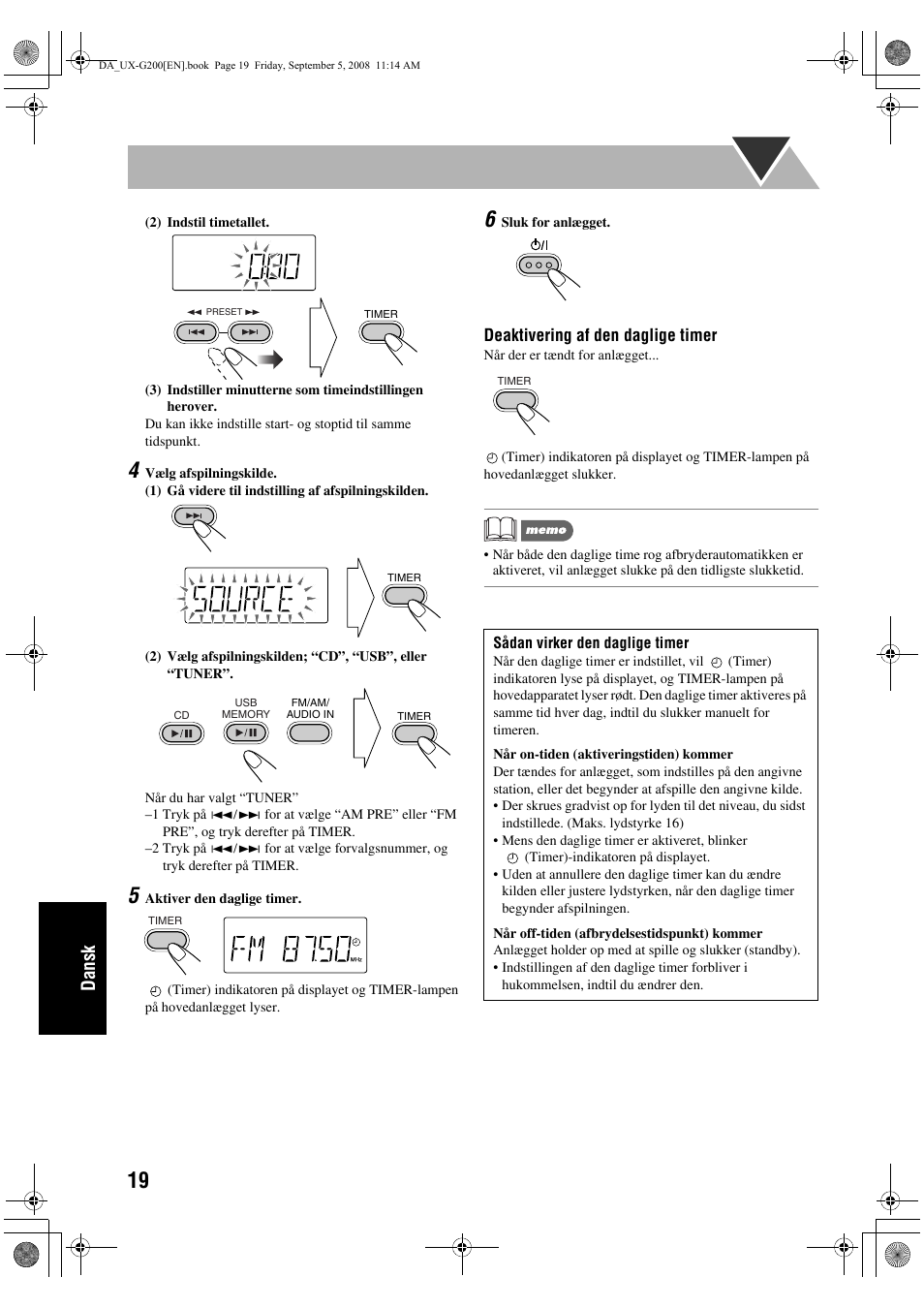 Dansk | JVC UX-G200 User Manual | Page 148 / 155
