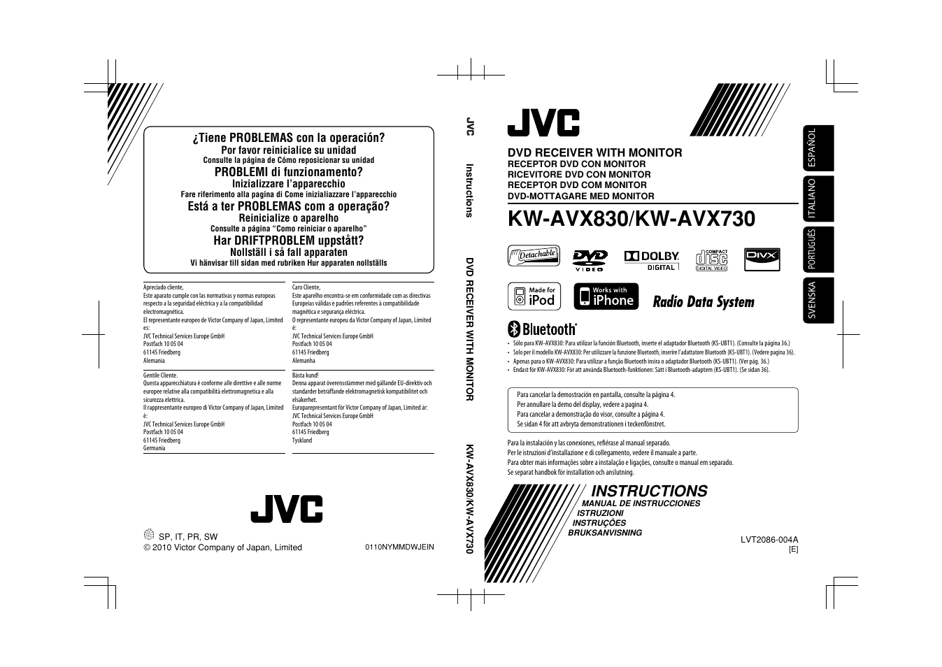 JVC KW-AVX830 User Manual | 279 pages