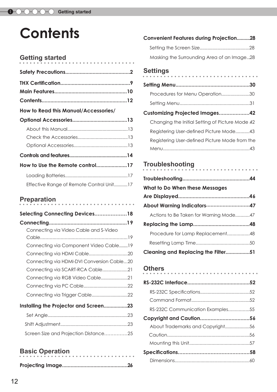 JVC DLA-HD750 User Manual | Page 12 / 181