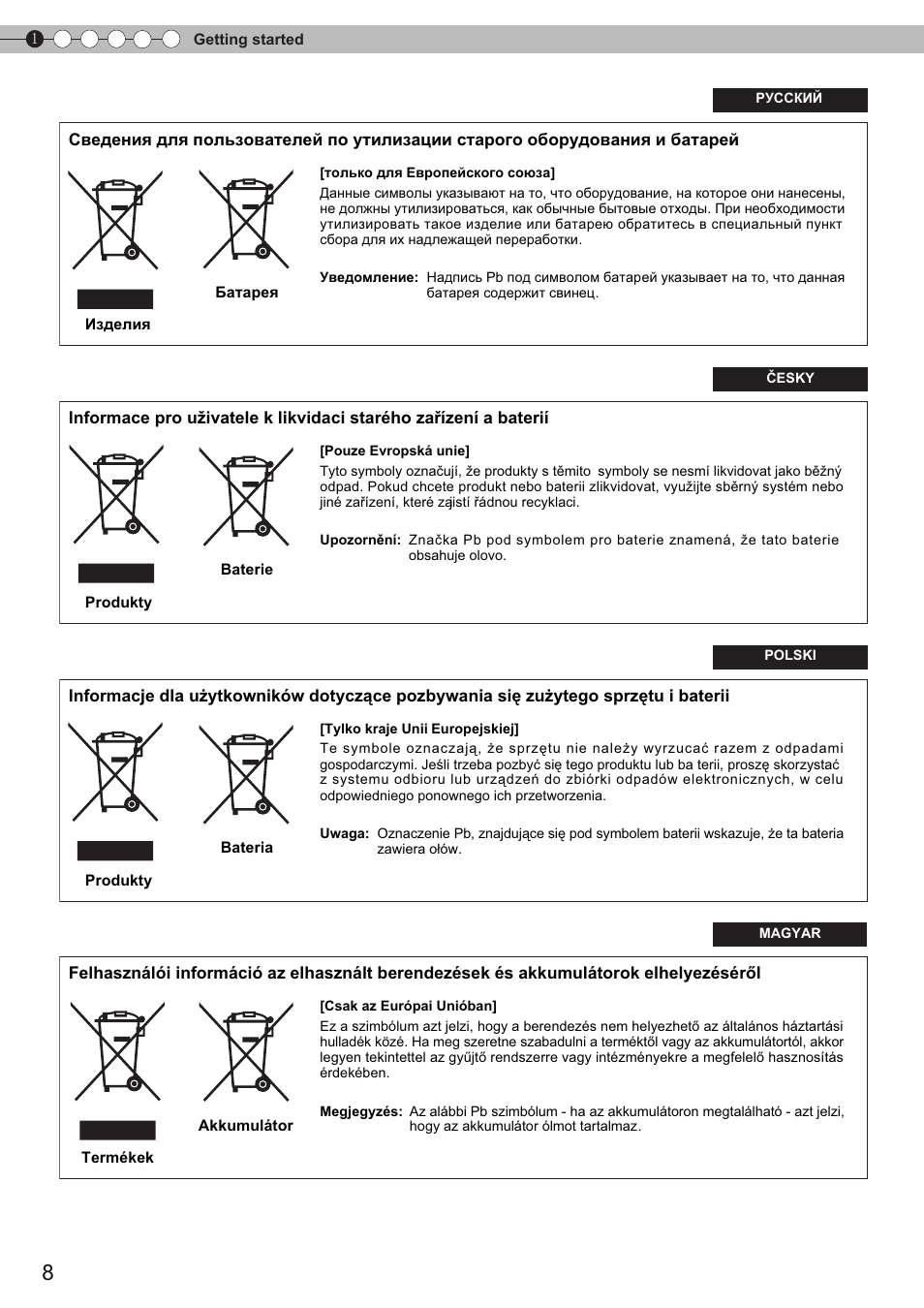 JVC DLA-HD750 User Manual | Page 8 / 181