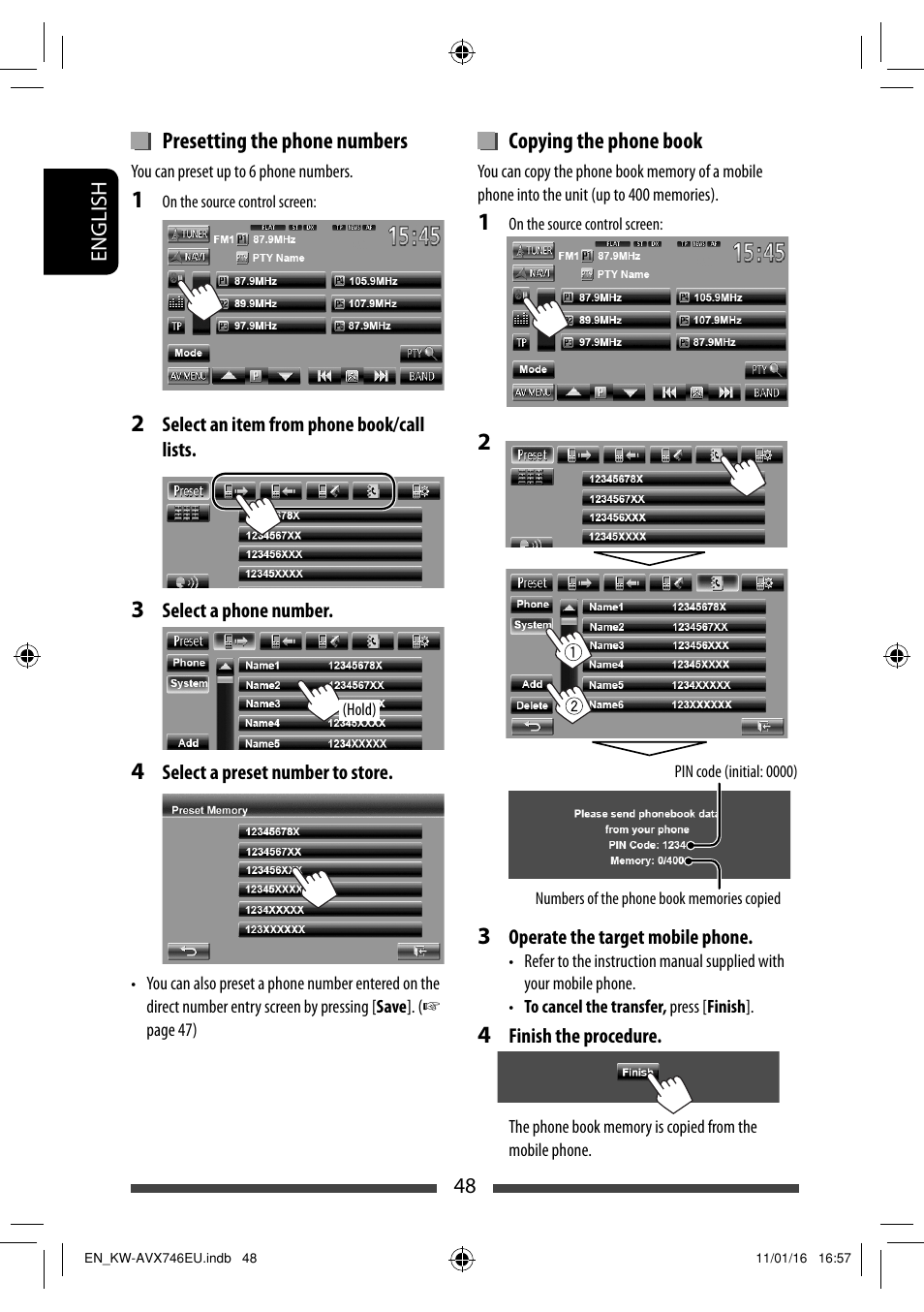 JVC KW-AVX746 User Manual | Page 48 / 197