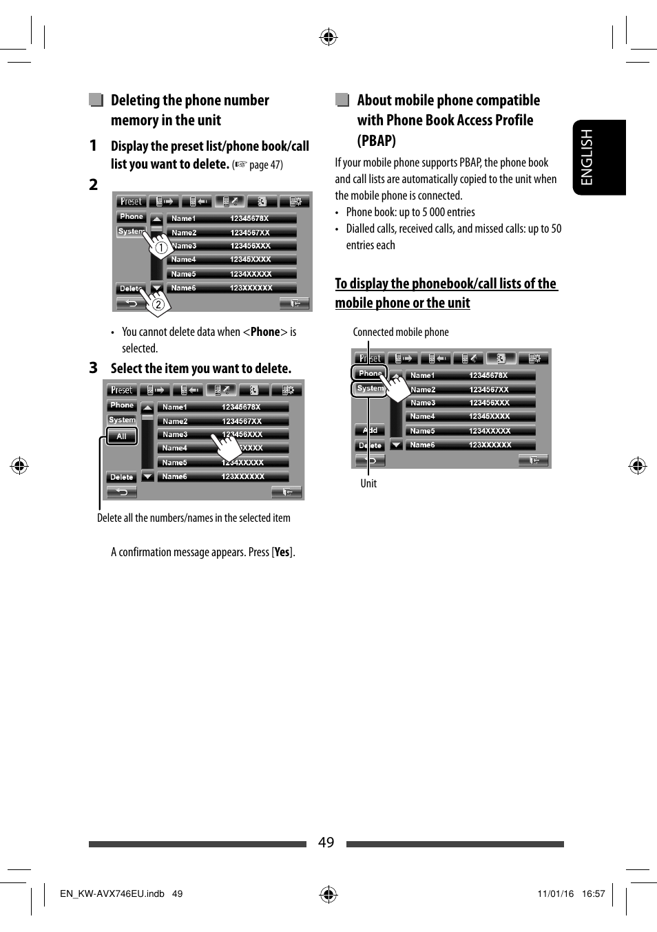 JVC KW-AVX746 User Manual | Page 49 / 197