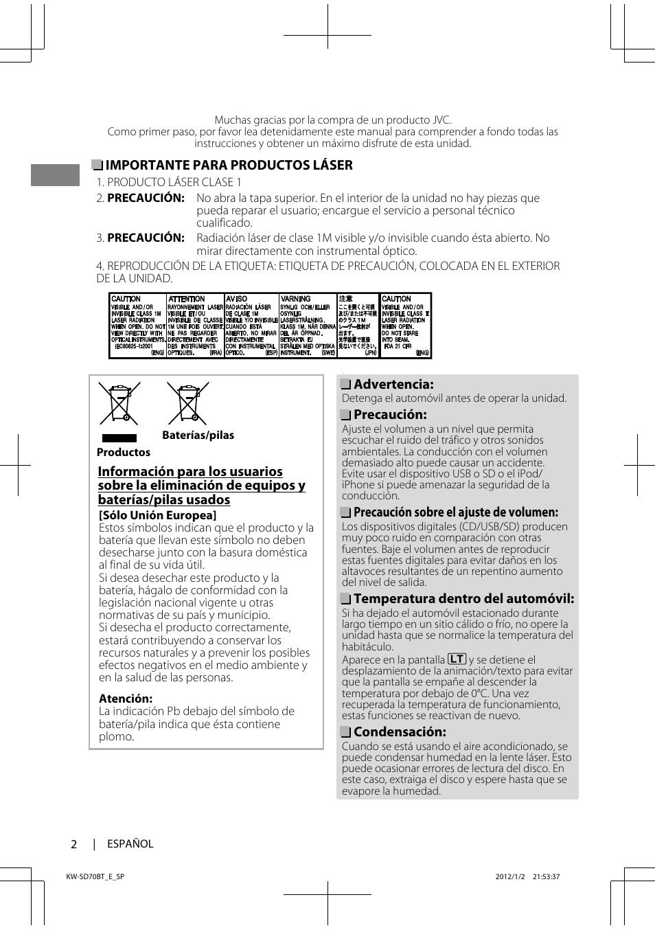JVC KW-SD70 User Manual | Page 32 / 121