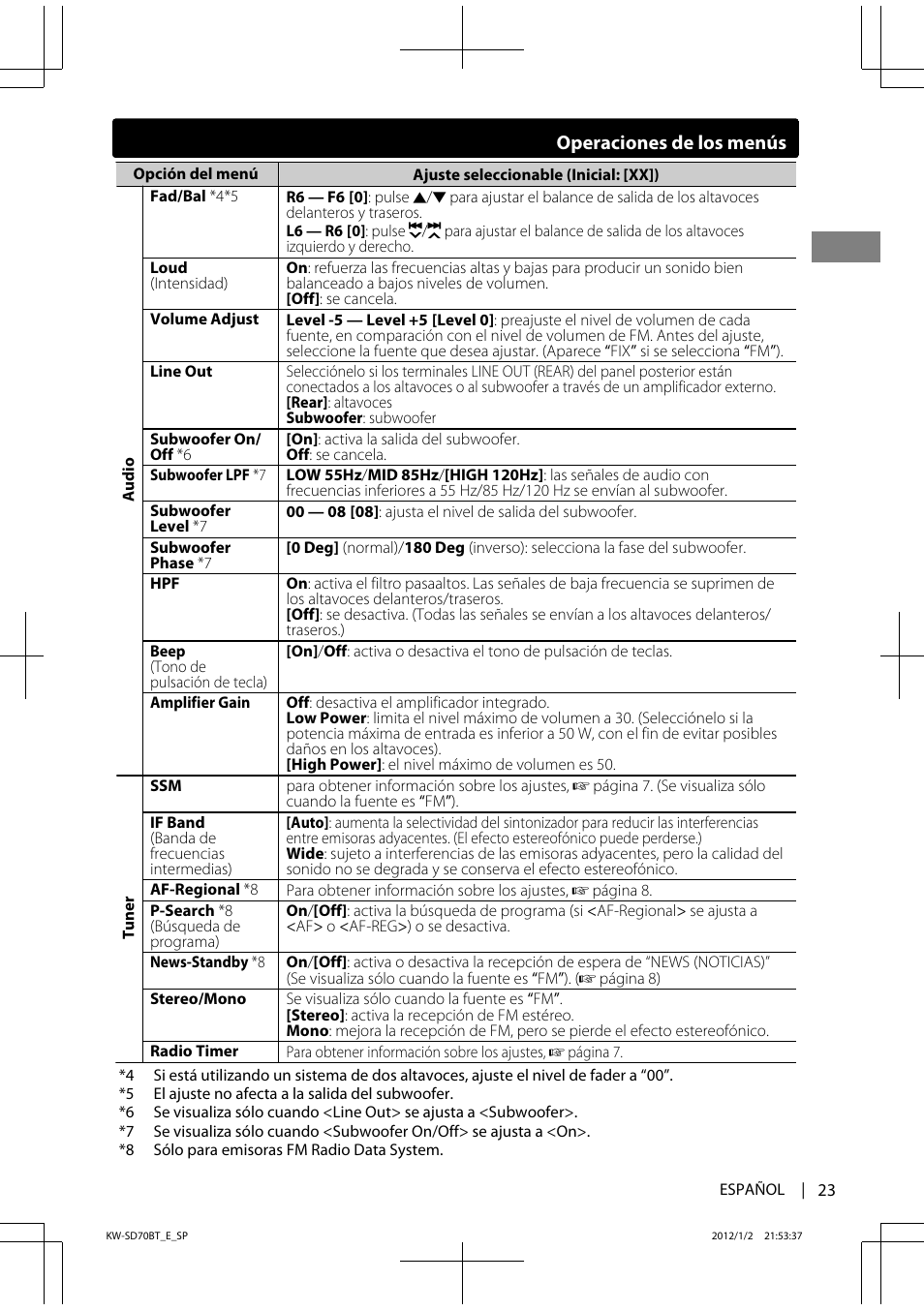 JVC KW-SD70 User Manual | Page 53 / 121