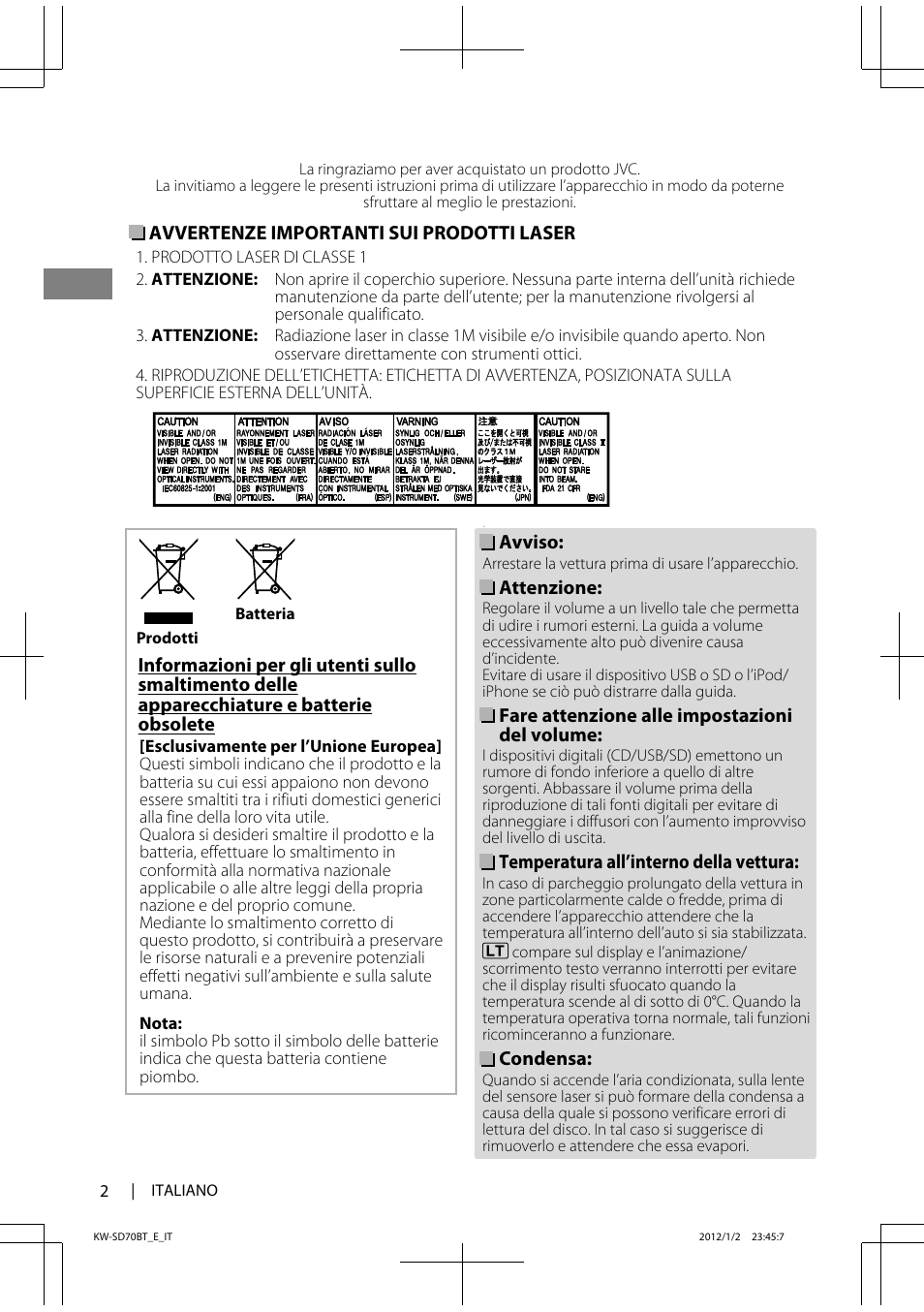 JVC KW-SD70 User Manual | Page 62 / 121