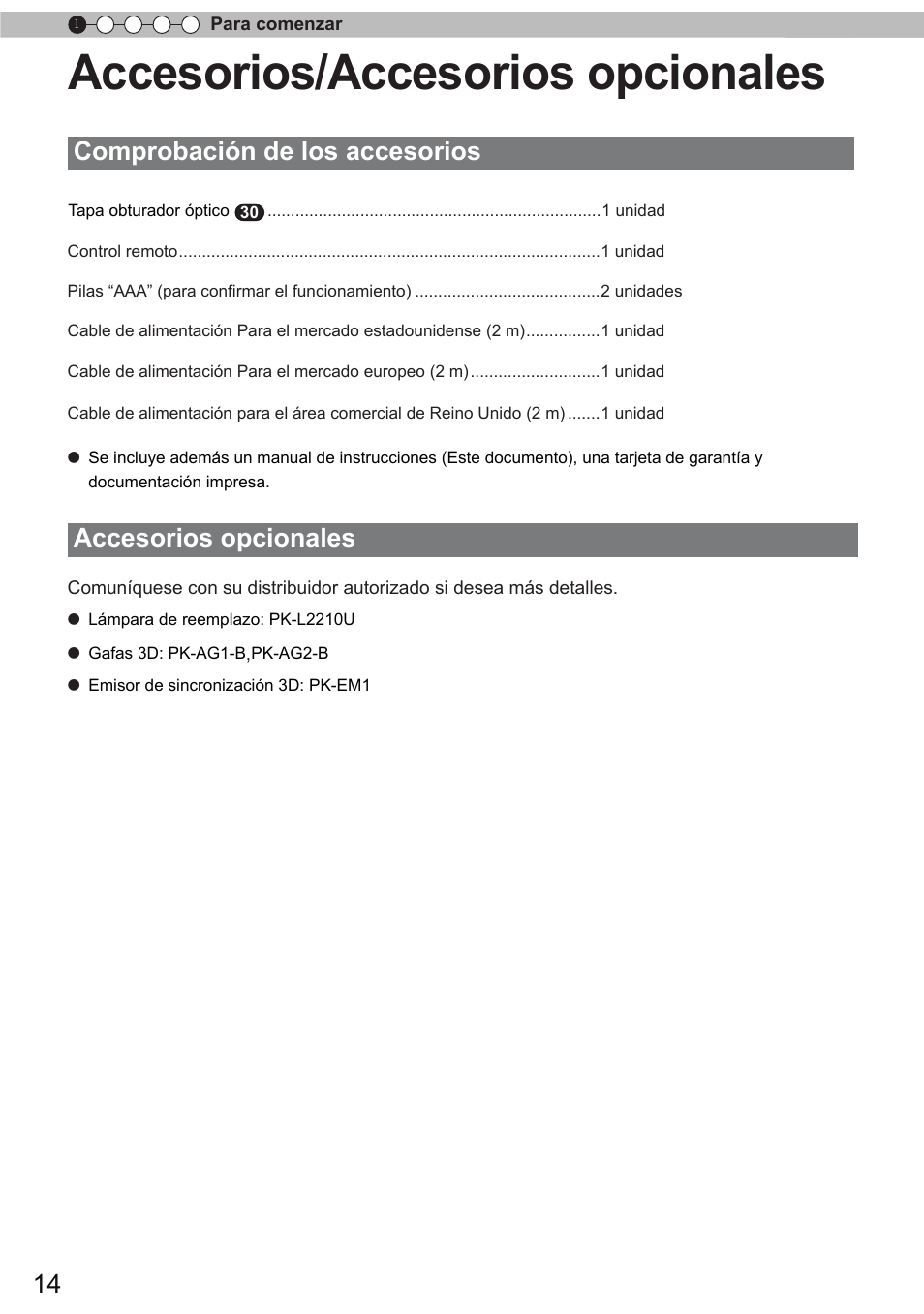 Accesorios/accesorios opcionales | JVC DLA-X90 User Manual | Page 206 / 288