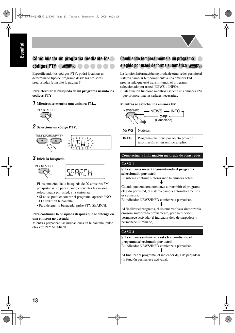 JVC UX-G210 User Manual | Page 22 / 111