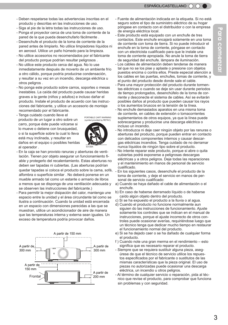 Para comenzar | JVC DLA-X90 User Manual | Page 195 / 289