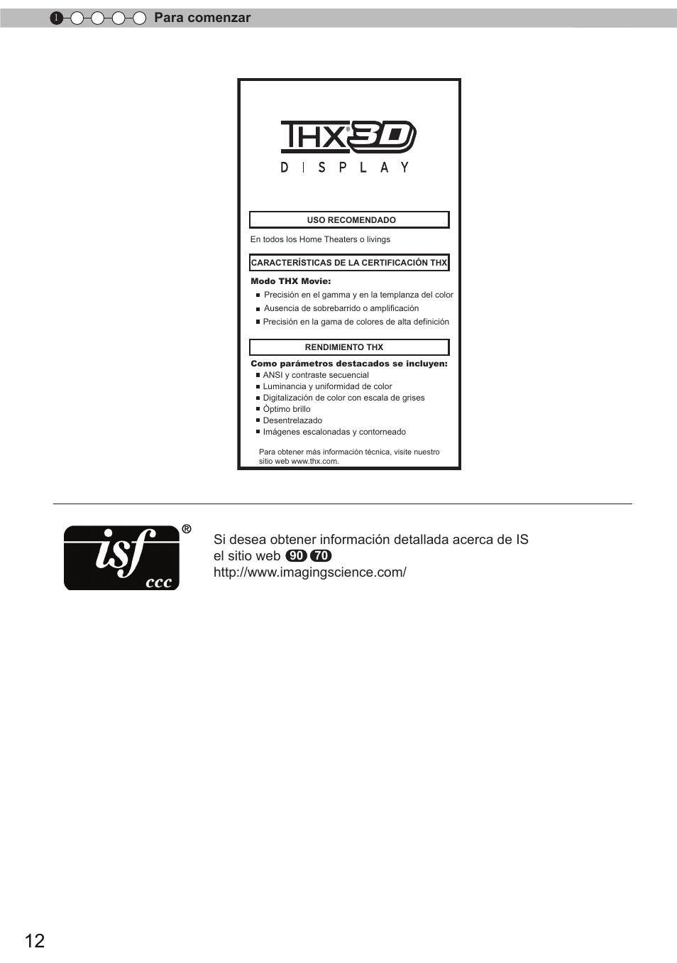 Para comenzar | JVC DLA-X90 User Manual | Page 204 / 289