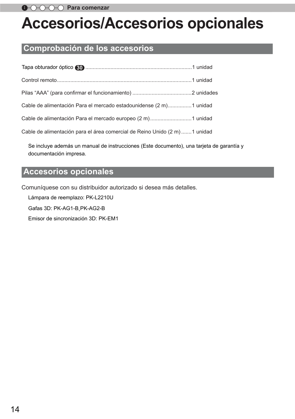 Accesorios/accesorios opcionales | JVC DLA-X90 User Manual | Page 206 / 289