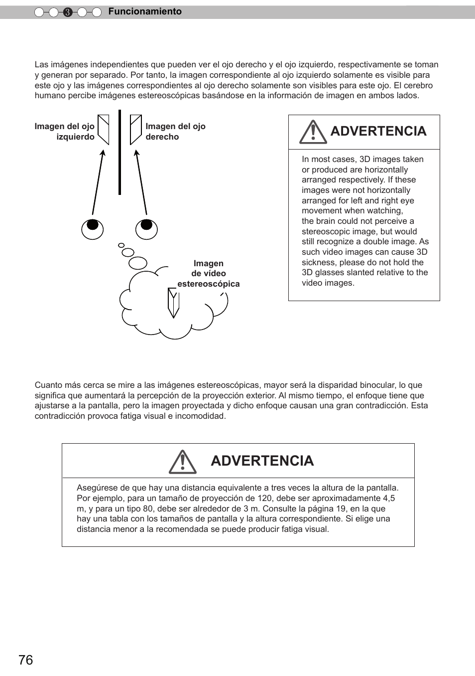 Advertencia | JVC DLA-X90 User Manual | Page 268 / 289