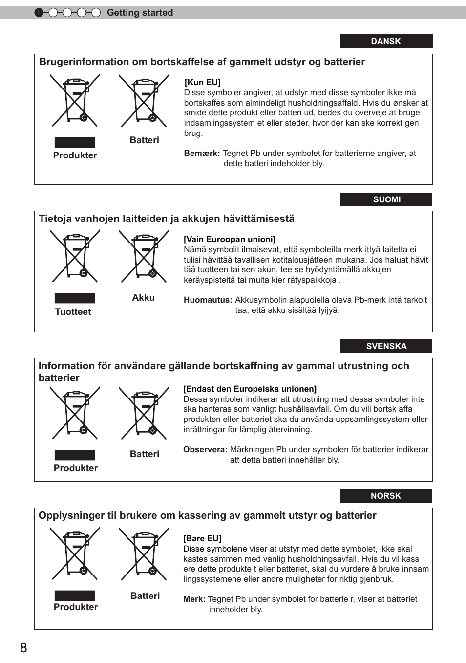 JVC DLA-X90 User Manual | Page 8 / 289