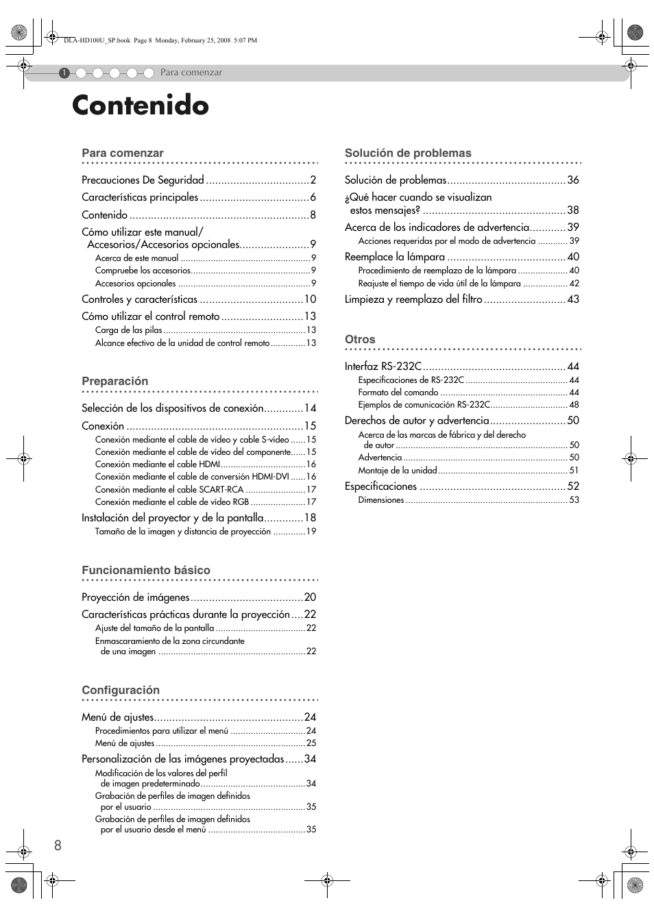 JVC DLA-HD100 User Manual | Page 116 / 162