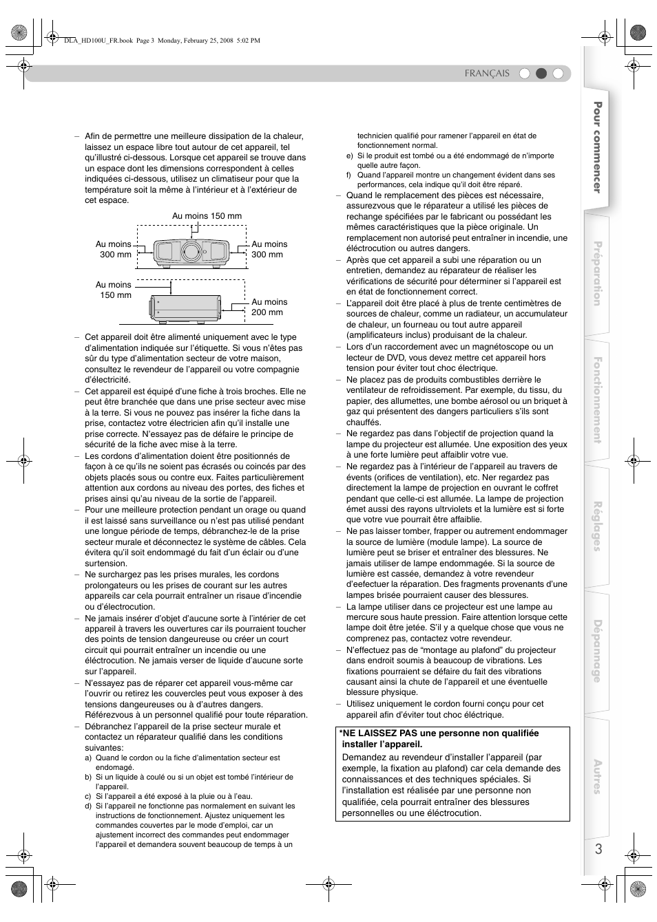 JVC DLA-HD100 User Manual | Page 57 / 162