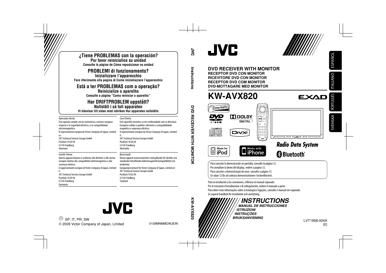 JVC KW-AVX820 User Manual | 285 pages