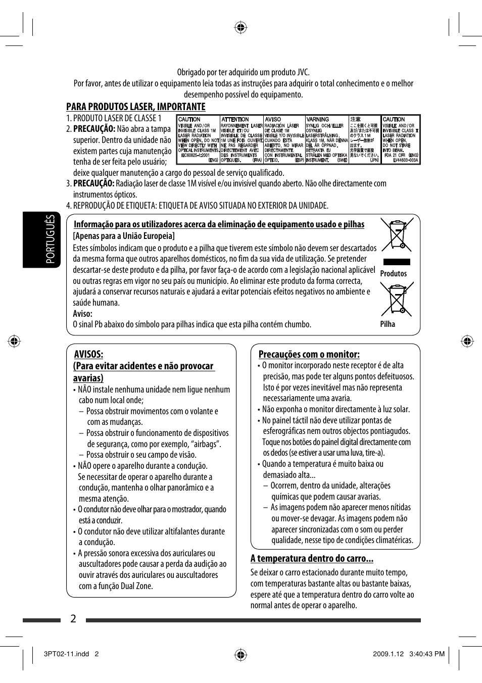 2português | JVC KW-AVX820 User Manual | Page 144 / 285