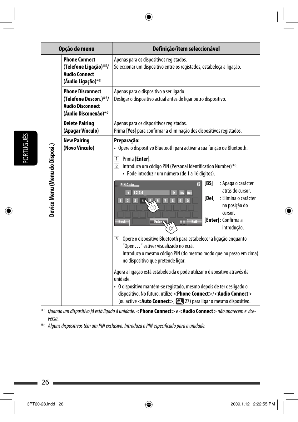 26 português | JVC KW-AVX820 User Manual | Page 168 / 285
