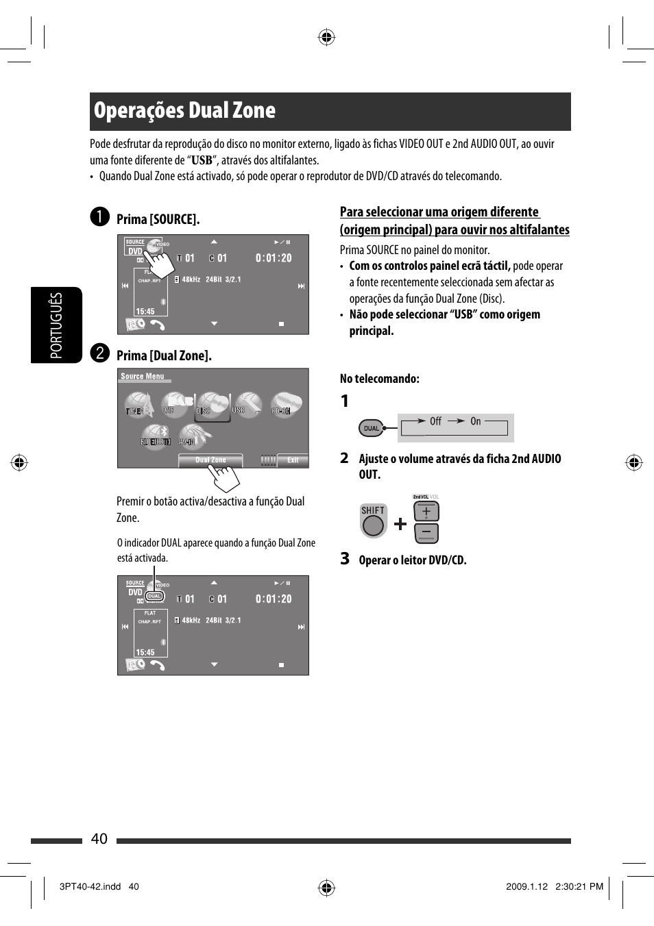 Operações dual zone | JVC KW-AVX820 User Manual | Page 182 / 285