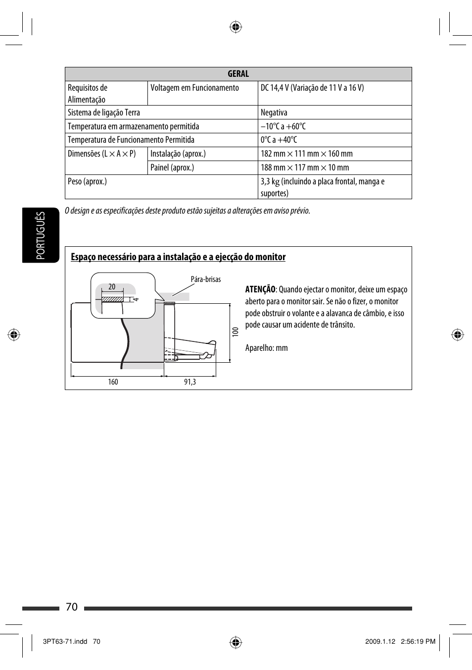 70 português | JVC KW-AVX820 User Manual | Page 212 / 285