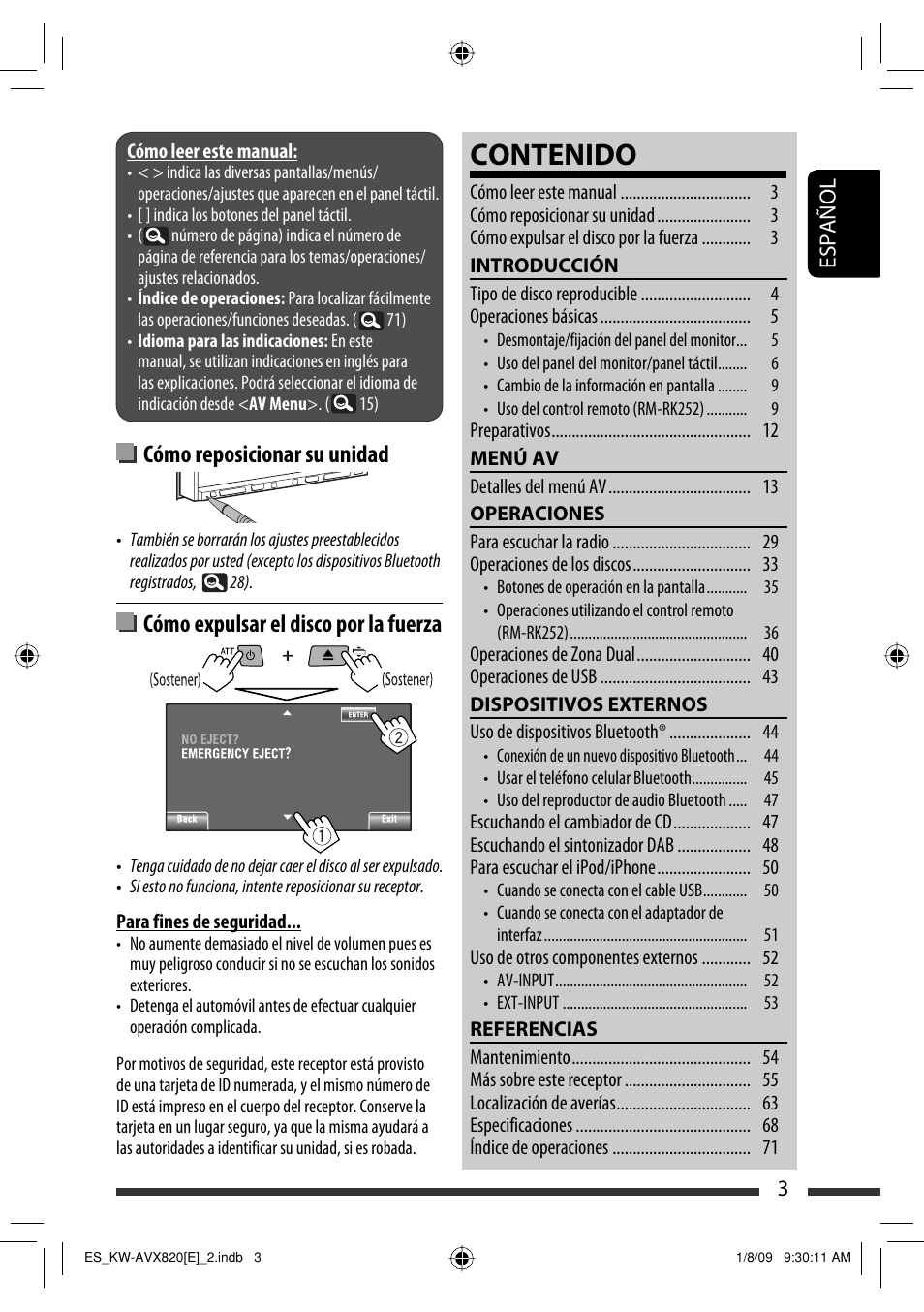 JVC KW-AVX820 User Manual | Page 5 / 285