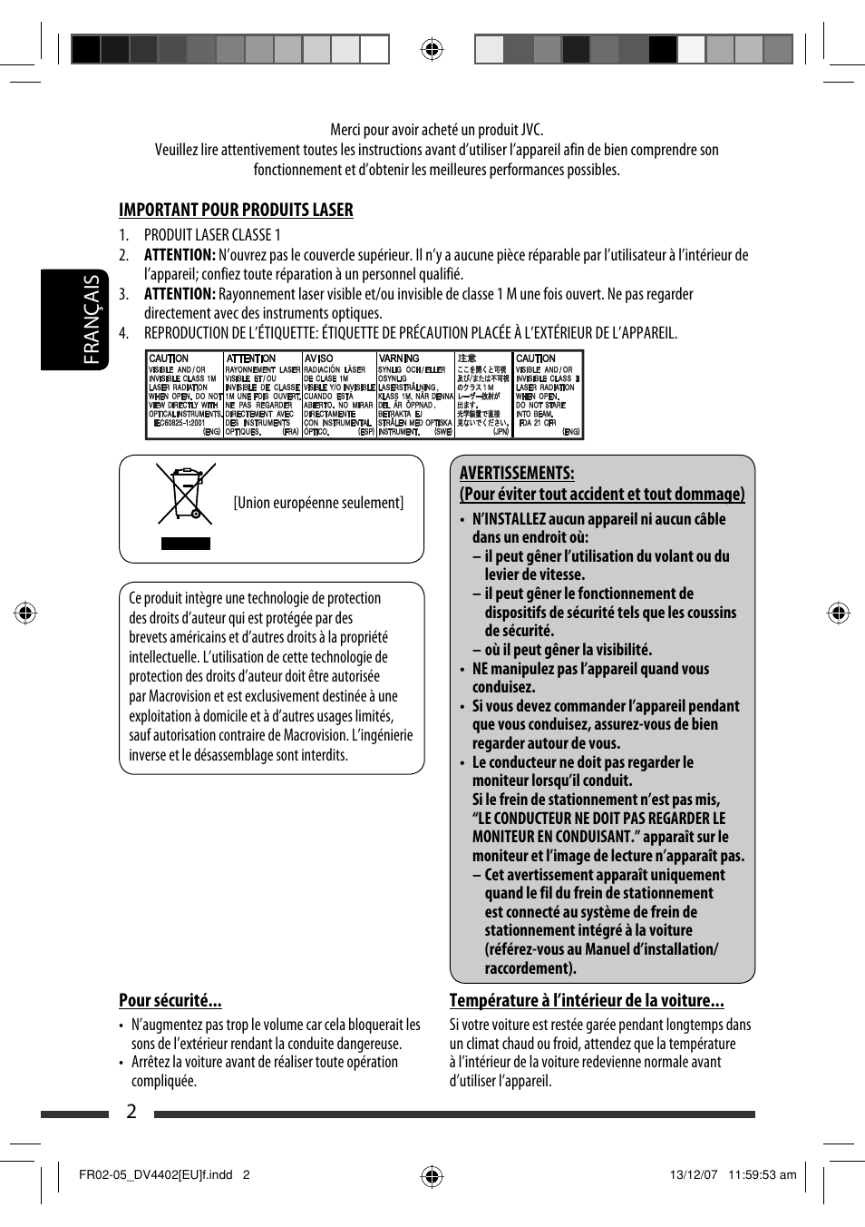 2français | JVC KD-DV4402 User Manual | Page 38 / 111