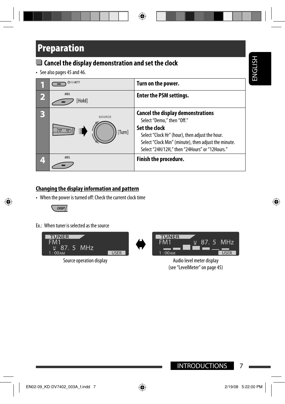 Preparation | JVC KD-DV7402 User Manual | Page 7 / 201