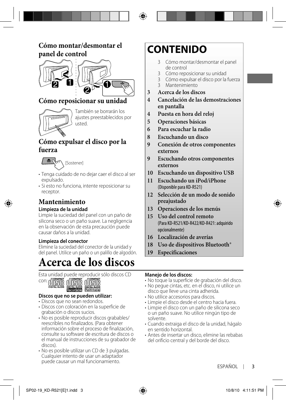 JVC KD-R521 User Manual | Page 21 / 73