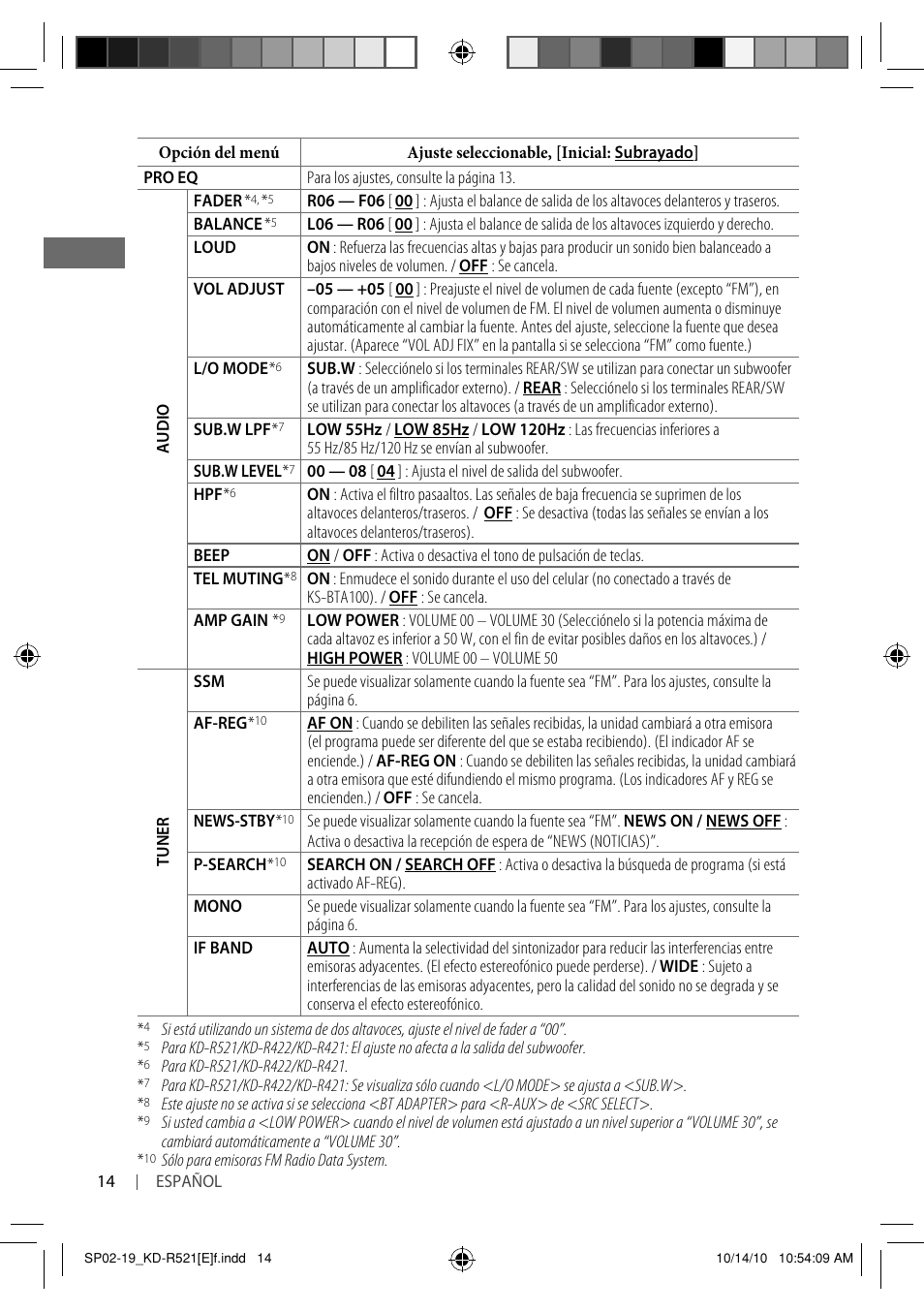 JVC KD-R521 User Manual | Page 32 / 73