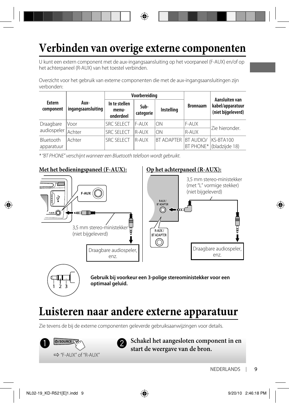 JVC KD-R521 User Manual | Page 9 / 73